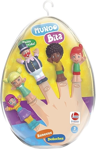 Bonecos Dedoches Turma Do Mundo Bita No Ovo De Páscoa Brinquedo Infantil Fantoches De Dedo