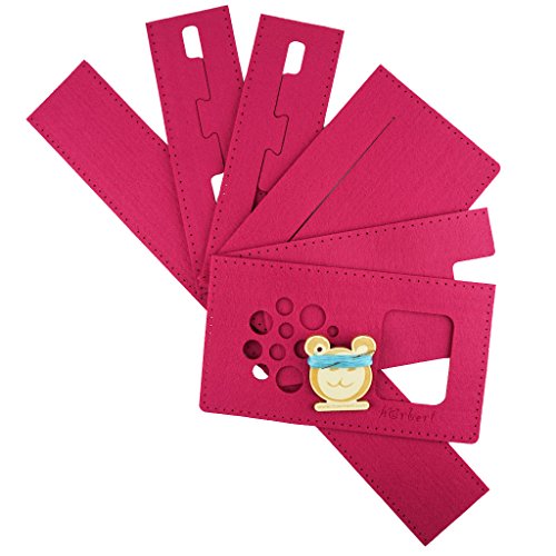 Filztaschen-Nähset für hörbert, den MP3-Player für Kinder aus Holz. (Fuchsia)