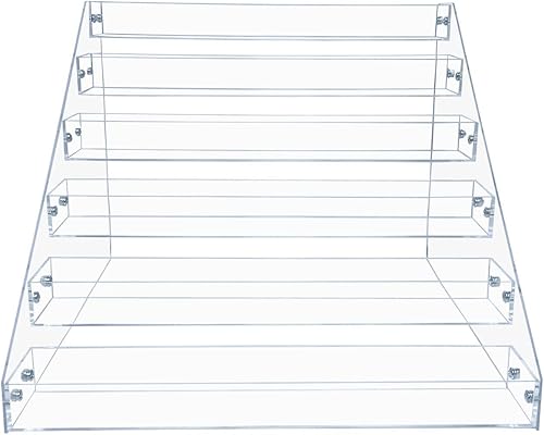 Miniatura 3 de PMMASTO Estante de especias escalonado, organizador de condimentos, estantes verticales de acrílico transparente para encimera, gabinete, despensa,