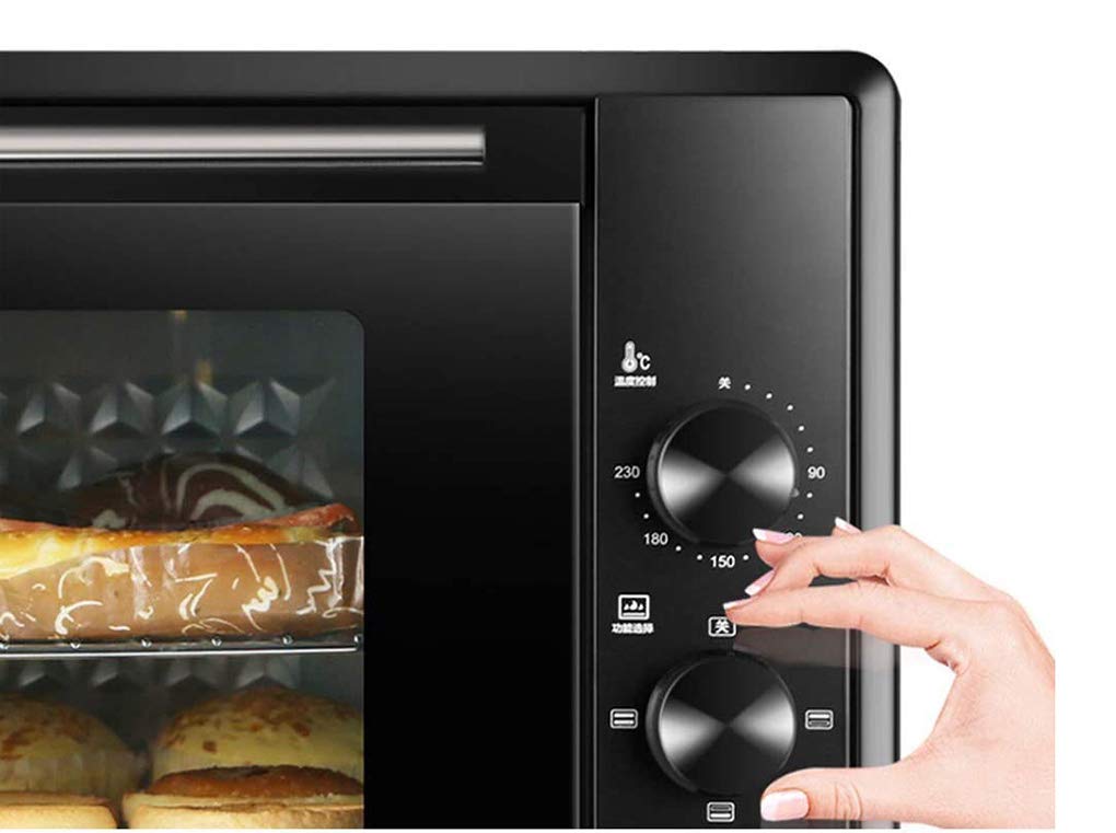 Mini piekarnik elektryczny, 40 l i moc 1600 W Pięciowarstwowa pieczenie Szeroka regulacja temperatury i 60 minut Czas Automatyczne pieczenie Piekarnik elektryczny Przydatne