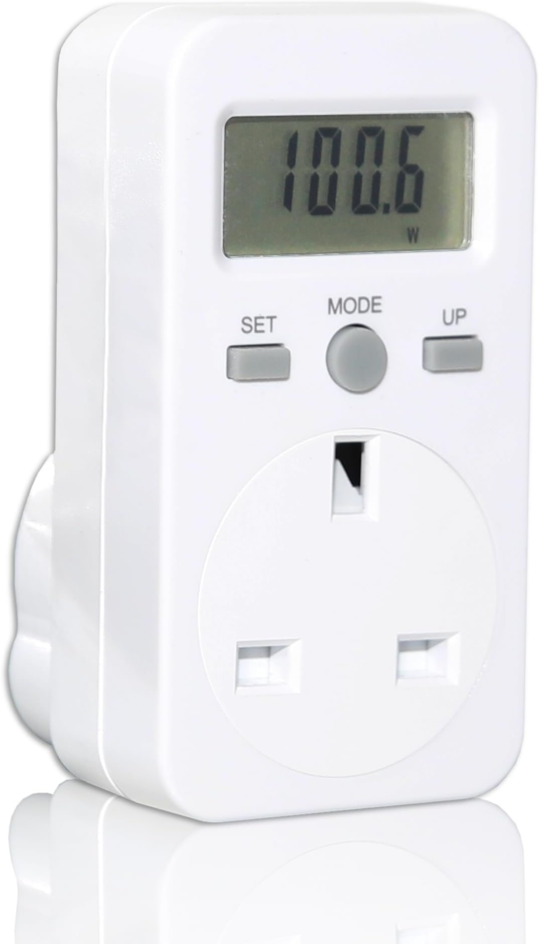 LOWENERGIE Plug-in Energy Monitor Power Meter Electricity Electric Usage Monitoring Socket UK (1 PACK)