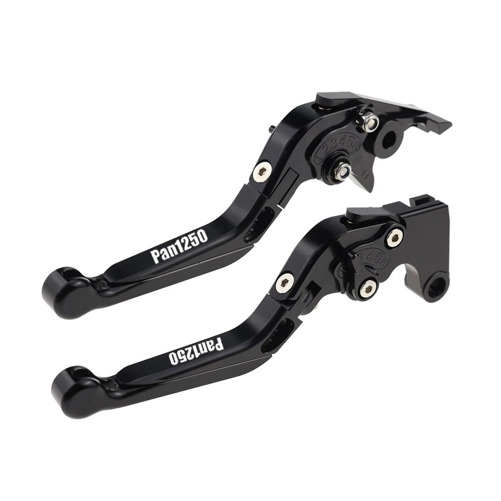 JGHFDWS Motorcycle Brake Clutch Lever Set for Pan1250 Motorcycle Folding Extendable Brake Clutch Levers(55)