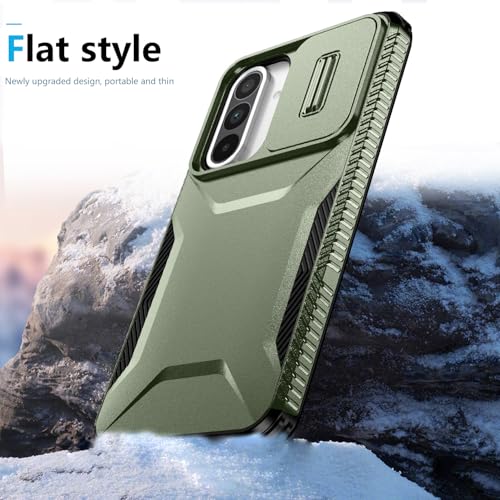 Coque Galaxy A36 5G robuste verte pour stopper les rayures d'objectif - 5