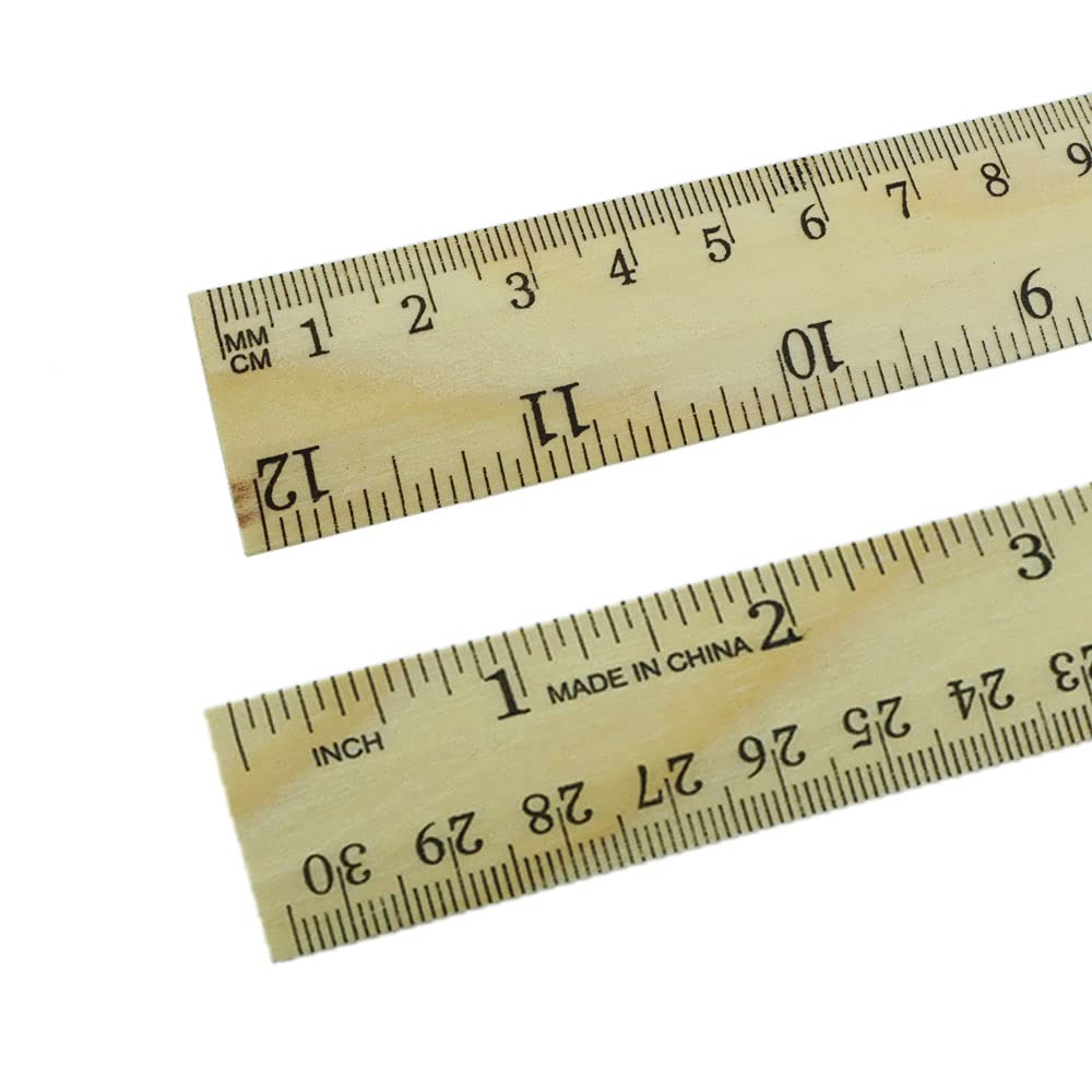 Liniaal Inches Houten Liniaal Van 12 Inch Opvouwbare Houten Linialen Meetstokken 2