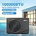 MICOE 100,000 BTU Smart Swimming Pool Heat Pump, Electric Pool Heater for 26,000 Gallons Above Ground & Inground Pools, App-Controlled Heating & Cooling, 220–240V