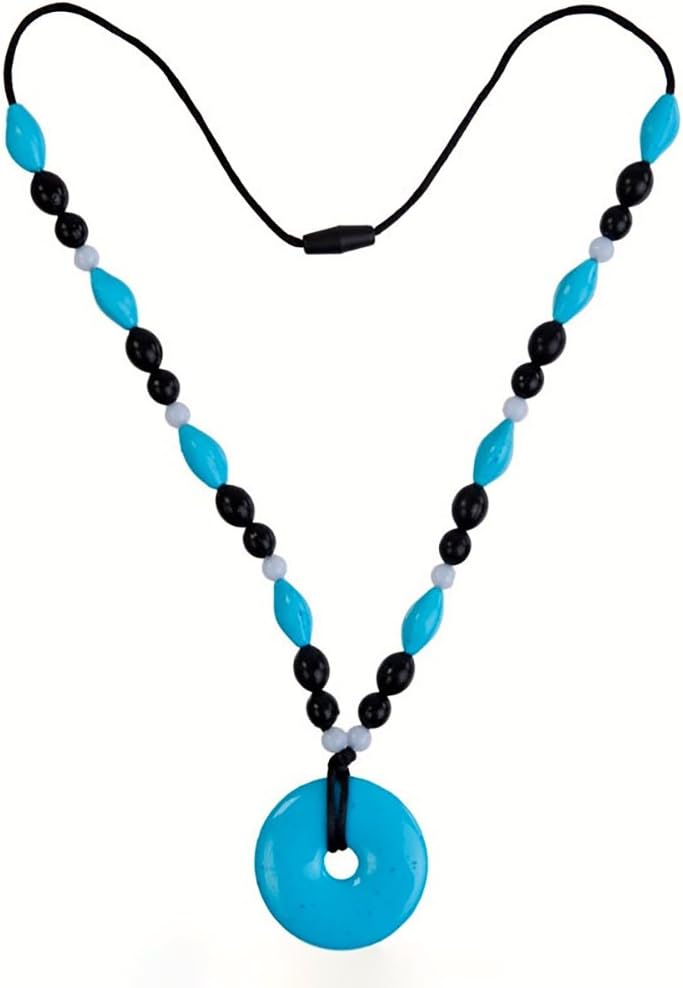 Beaded Turquoise Pendant Necklace by Smart Mom