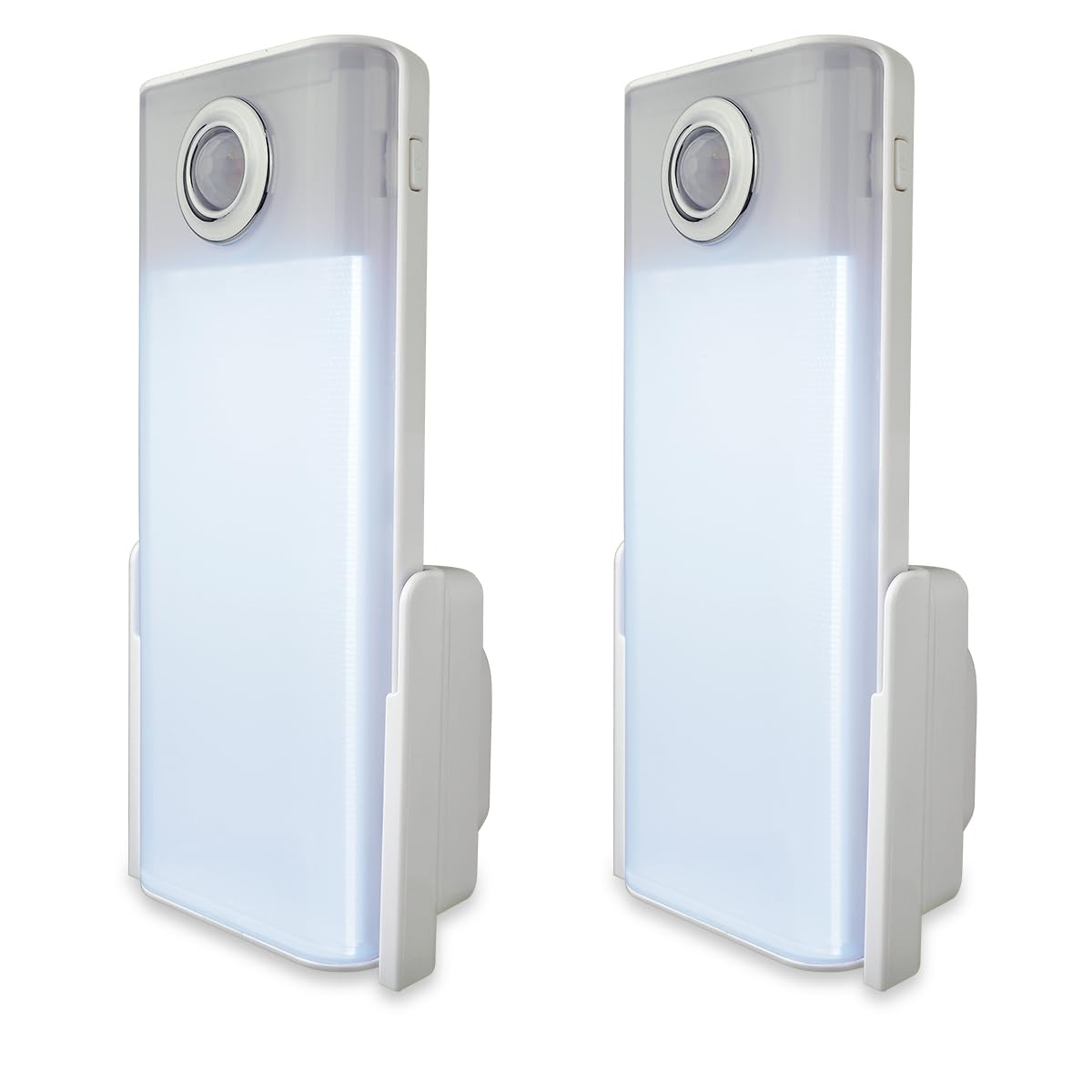 2 Pack Xtralite NiteSafe Duo Lux 4 Function White Night Light & Torch Recharageble With Motion Sensor Technology