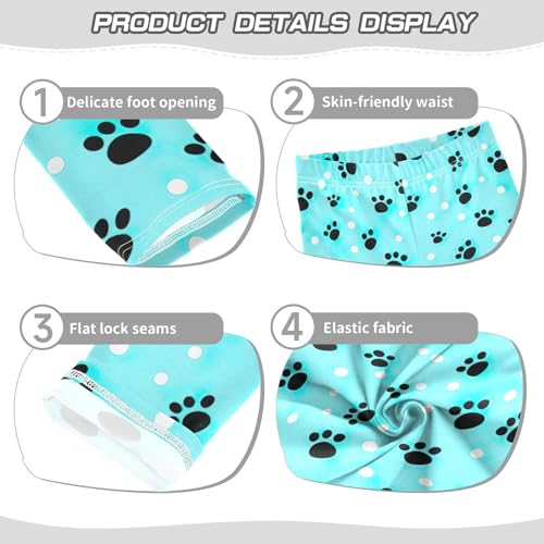 Girls' Leggings Cute Paw Prints Kids Yoga Tights Pants 1 Pack 208522073