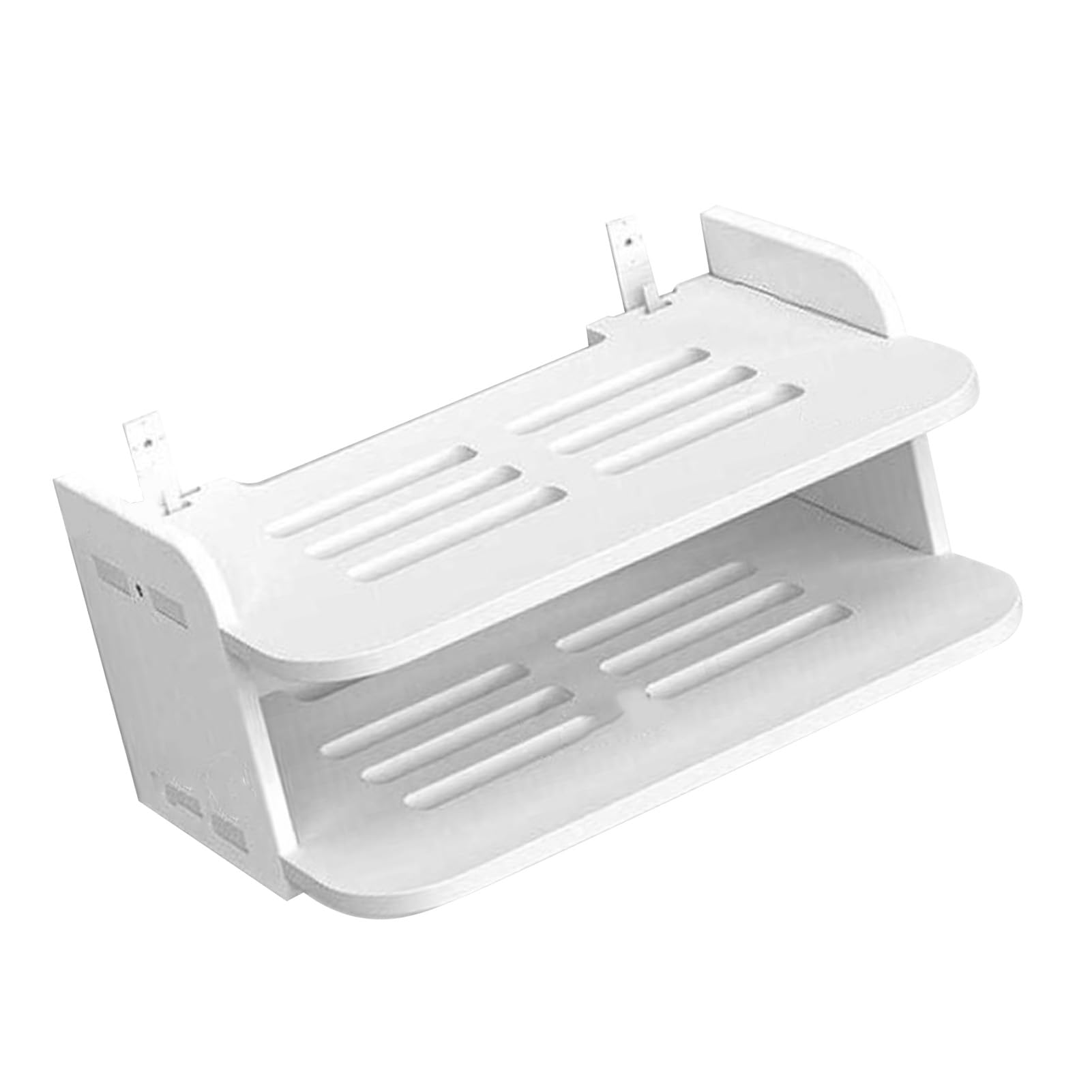 Półka na router, uchwyt ścienny, schowek na WiFi, stojak na dekoder TV, do salonu, sypialni, na akcesoria TV, router WiFi, dekoder TV (30x20cm/11,8x7,9 cala)