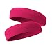2x HOTER Premium Headbands, Price/Pair (2Pcs/Pack) (Deeppink)