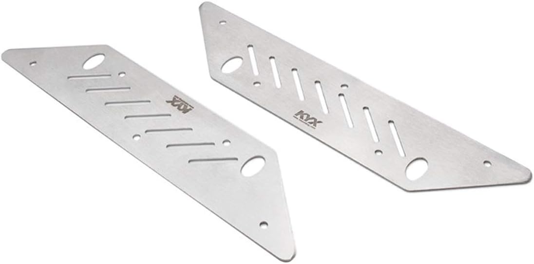 KYX Racing Stainless Steel Side Protective Plate Frame Protector Chassis Guard Board Upgrades Accessories for RC Crawler Car Axial Capra Unlimited Trail Buggy UTB