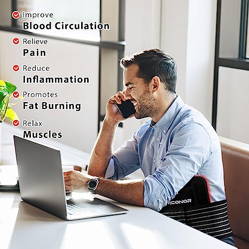 Image of Red Light Therapy Belt for Body Comfort - APP-Controlled Wearable Dual Power Modes, Ideal for Women (Black4)