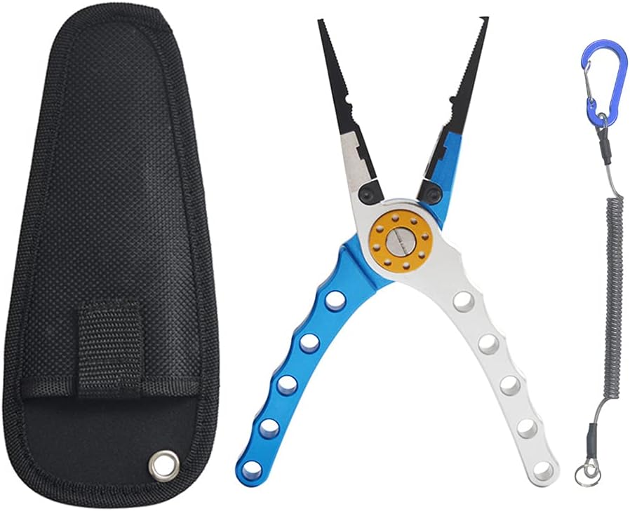 2 Pieces Aluminum Alloy Fish Controller Fishing Tool Set Perfect for Cutting Monofilament and Braid Lines Lightweight