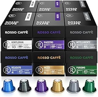 Rosso Coffee Capsules for Nespresso Original Machine - 120 Gourmet Espresso Pods, Compatible