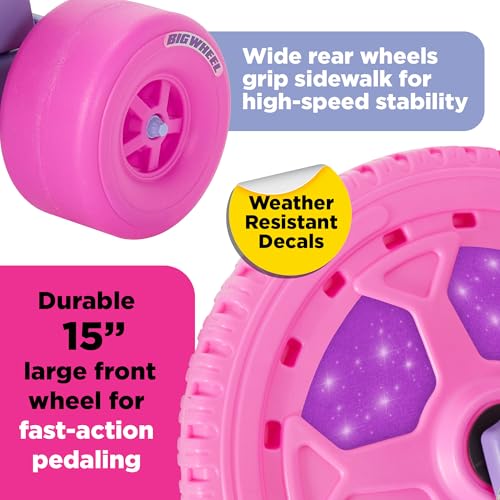 Image of Schylling Big Wheel Dreamer - BWDRM - Low-Riding Tricycle with Adjustable Seat for Growing Child up to 70 lbs. - Original Classic Bike - Ages 3 and Up