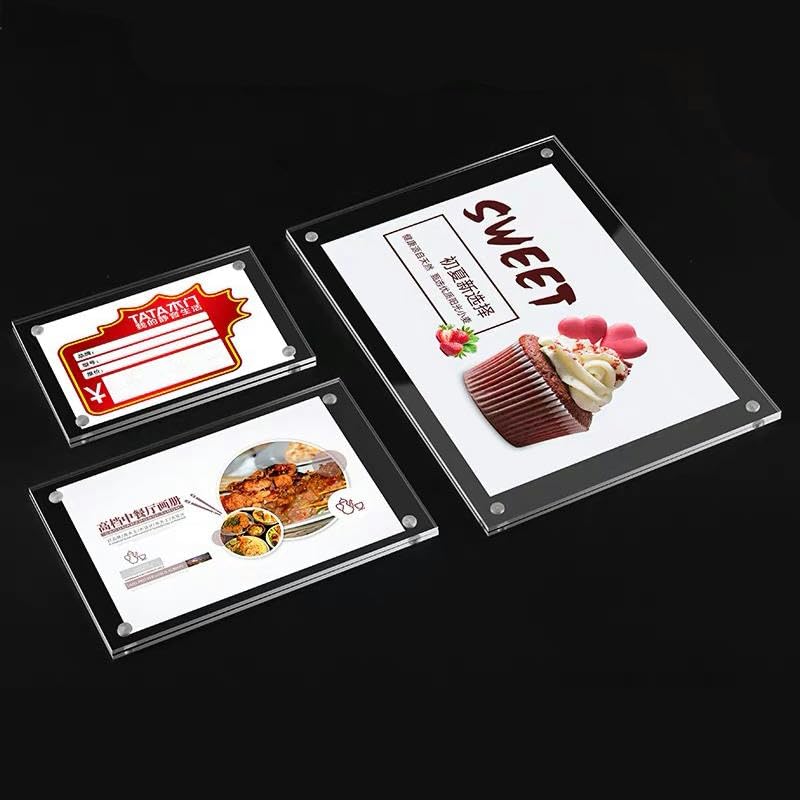 Kit 20 Magneti Per Frigo Fai-da-te In Acrilico Trasparente – Cornici 5x5 Cm Con Adesivo, Per Foto E Decorazioni In Cucina E Ufficio