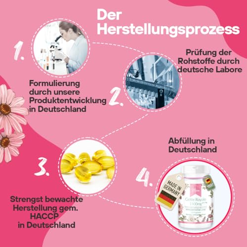 Gelée Royale 1500mg - IMMUNSYSTEM LINE - mit 1500mg davon 60mg 10-HDA - 120 Kapseln - Hochdosiert - 100% Vegan – Herstellung & Laborprüfung in Deutschland | MIOSAN® CLUB - Exklusives Wohlbefinden