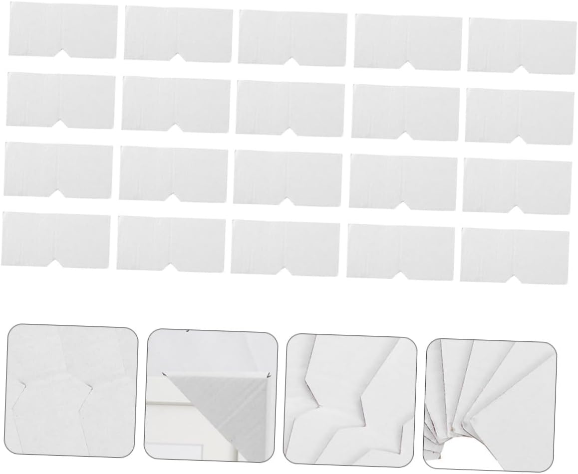 Veemoon 200 Pcs Cardboard Frame Corner Protectors Paper Safety Guards for Picture Frames, Reinforced Edge Guards Suitable for Shipping and Packaging Protection