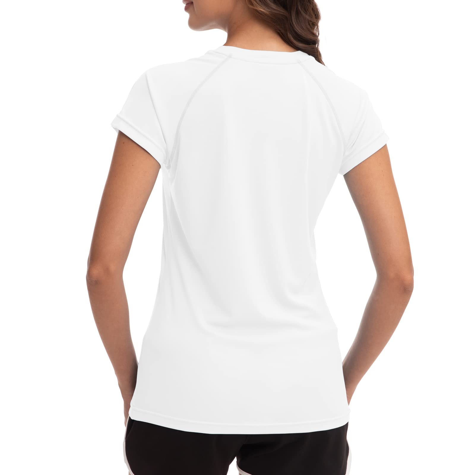 MEETWEE Rash Guard Mujer UPF 50+ Sudadera de Natación y Surf con Protección UV,Manga Larga/Corta,para Deportes Acuáticos