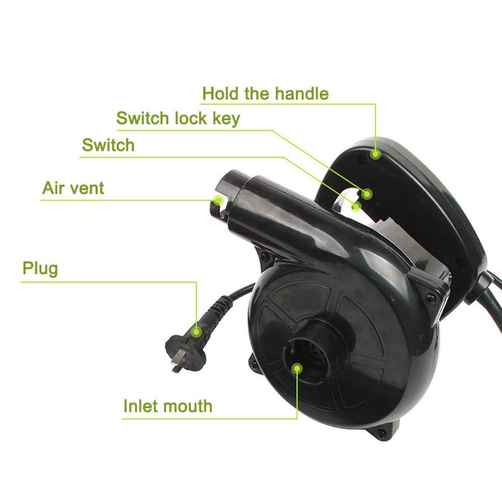 Soffiatore a Batteria,Soffiatore Foglie Mano 1000W elettrico 220V collettore di polveri for il calcolatore Asciugacapelli, famiglia, ad alta potenza Blower Dust Blowing Strumento