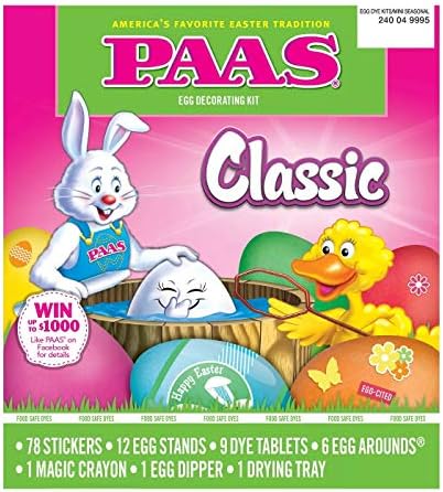 PAAS Classic Easter Egg Decorating Kit - America's Favorite Easte...