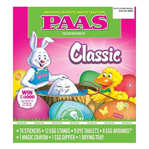 PAAS Classic Easter Egg Decorating Kit - America's Favorite Easter Tradition Cover