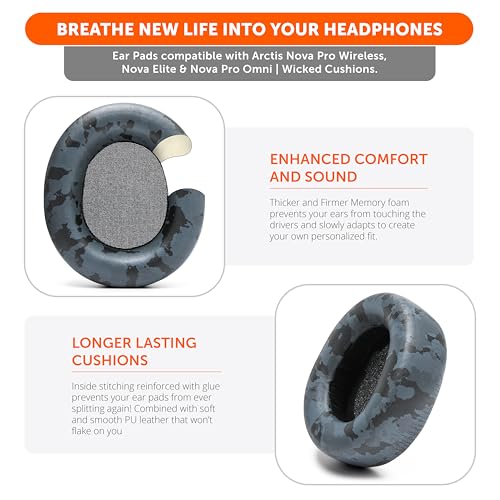 Coussinets d'oreille Arctis Nova Pro Wireless Wicked Cushions Nova Elite confortables - 4