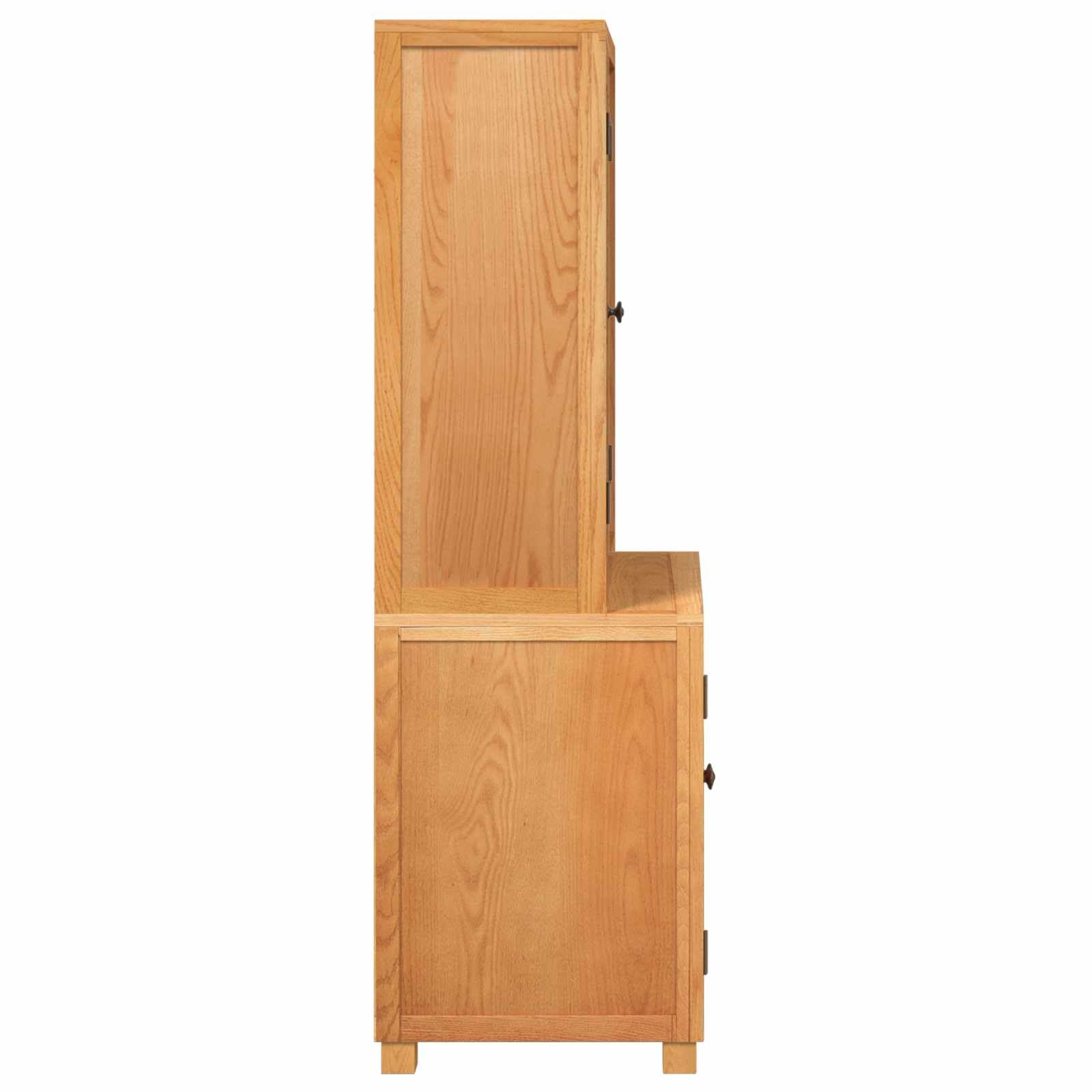 Modernes Aufbewahrungsmöbel-Set mit Tür aus Holzwerkstoff, Eichen- und Kiefernholz, in Braun. Stauraum Möbel mit Kippschutz, ideal für Wohn- und Schlafzimmer.