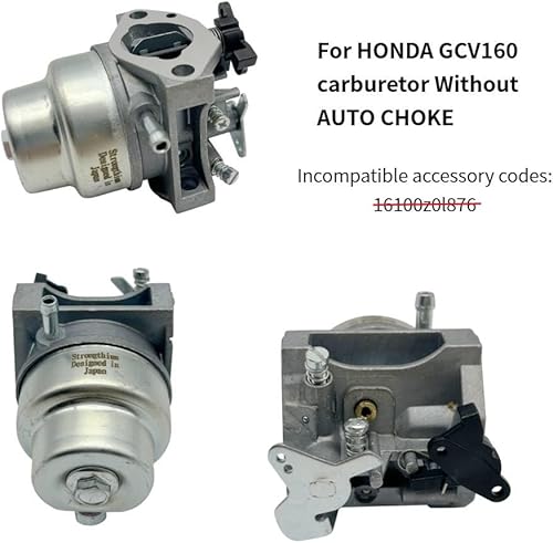 Miniatura 4 de Strongthium 16100-Z0L-023 Carburador para Honda GCV160 GCV135 GC135 GC160 Husqvarna Troy Bilt Craftsman Toro Cub Cadet Ryobi Homelite160cc 135cc
