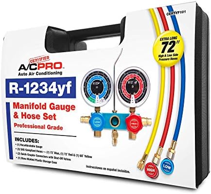 InterDynamics CERTYF101-4 R-1234yf Manifold Gauge Set