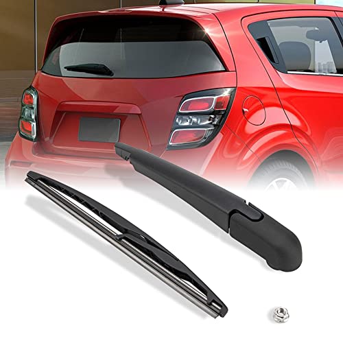 Shopauto Rear Windshield Wiper Arm Blade Assembly Kit Compatible with 2012-2020 Chevrolet Sonic, Chevrolet Chevy Sonic AVEO Rear Window Wiper Kit, Replacement 95016790, 95016791