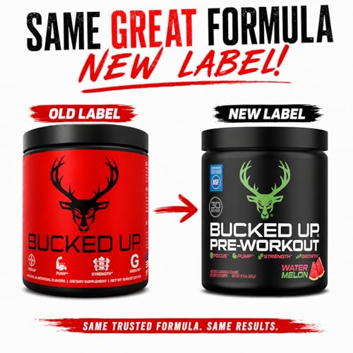 Image of Bucked Up Pre Workout 6 Grams Citrulline, 2 Grams Beta Alanine, and 3 Other Registered trademarked Ingredients (Watermelon)