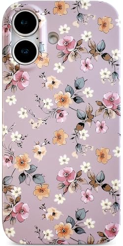 Coque iPhone 17 motif floral Qokey pour femmes et filles