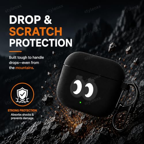 Image of Anvique Silicone Case for OnePlus Buds 4 Pro,Shockproof Protective Cover, Scratch Resistant, Lightweight, Precise Fit with Charging Access (CuteEYE)