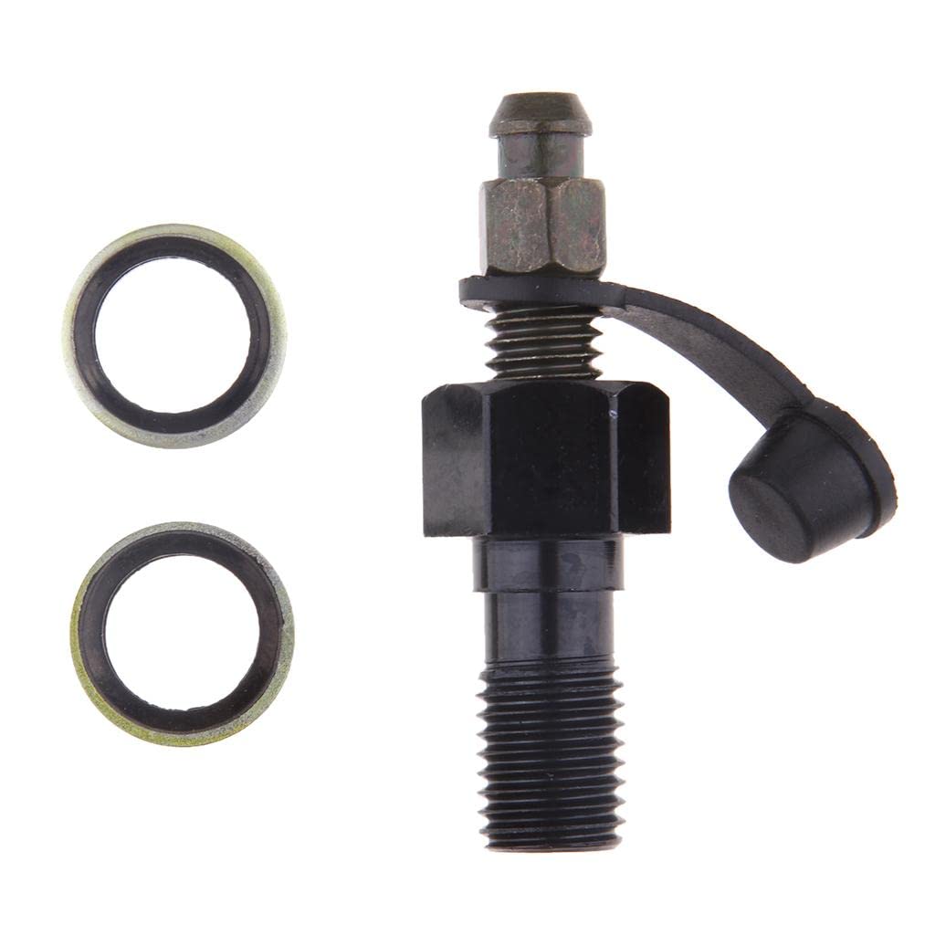Motorcycle Brake Caliper Banjo Bolt & Bleed Nipple/Screw M10 x 1.25mm Black-image-31