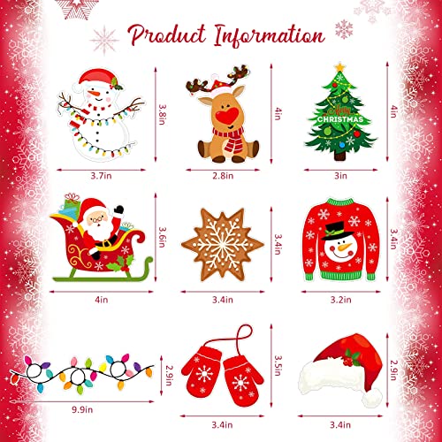 12 Pieces Christmas Thanksgiving Refrigerator Magnets Fall Magnets Autumn Holiday Magnets For Locker Fridge Home School Decor (Snowflake Style) #TOP1