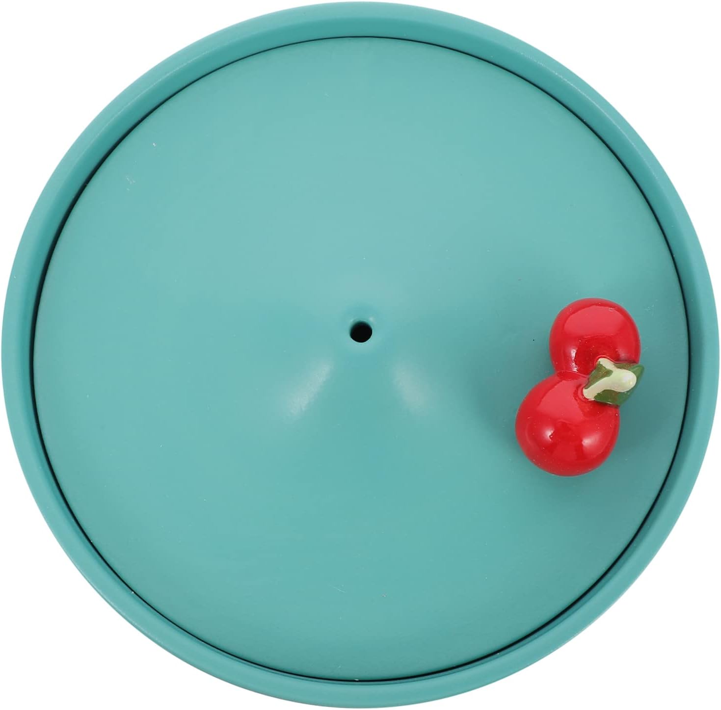 Toyvian Ceramic Cat Water Fountain USB Powered Automatic Pet Water Dispenser Bowl Smooth High Density Surface Compact Lightweight Design for Cats and Small Pets Green