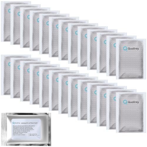 Image of Qualirey 26 Pack Mosquito Attractant Lure in Bulk, Bait Refill for Bug Zapper Compatible with All Mosquito Trap Enhances Catch Rates Safe Non Toxic Long Lasting Bait for Home Garden Indoor Outdoor