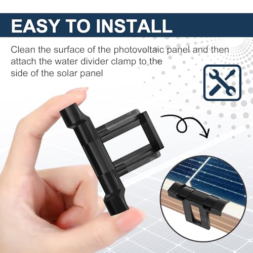 100 Stück Solarpanel Wasserablauf Clips 40mm, PV Module Wasserablauf Clips, Hohe und Niedrige Temperatur Wasserablauf Clips zur Ableitung Von Regenwasser Schlamm