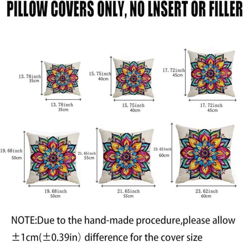 Housse coussin 65x65cm imperméable contre les taches pour canapé et salon de jardin - 6