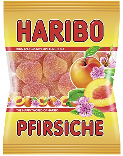 Haribo Pêche le lot de 6 sachets pour vos goûters en famille