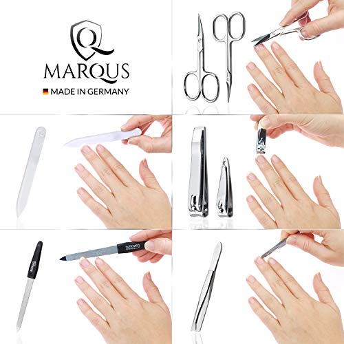marQus Maniküre Set Damen und Herren Solingen Made in Germany 7 Teile mit patenierter Glasfeile für Hand- und Fußpflege… – Bild 4