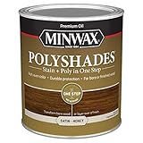 Minwax PolyShades Wood Stain + Polyurethane Finish – Quart, Honey, Satin