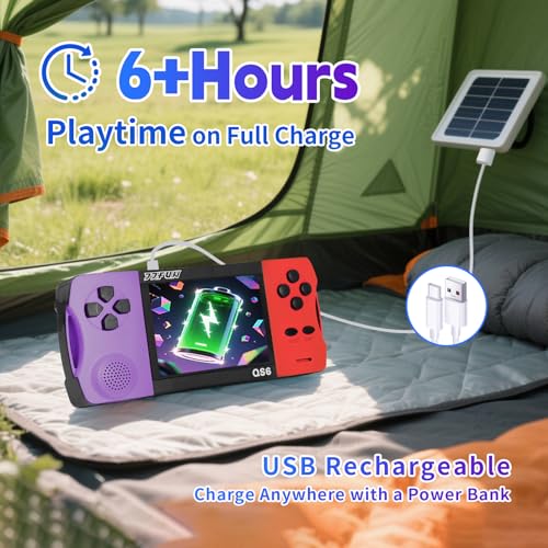 image for SNONBROS Retro Handheld Games for Kids, Built-in 216 Video Games, Rech