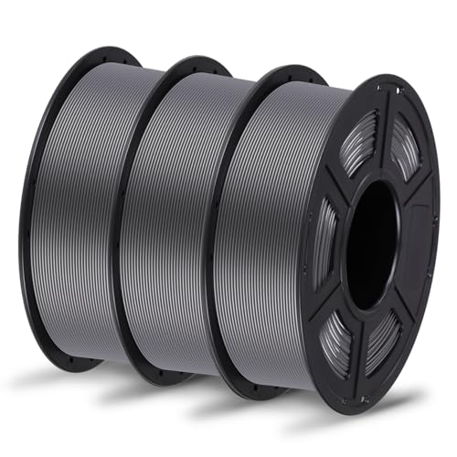 ANYCUBIC PETG Filament 1.75mm, 3D Printer Filament, Dimensional Accuracy +/- 0.02mm, Exceptional Toughness, Print with Most FDM 3D Printers,Black 3kg PETG-Black*3