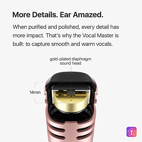 Image of StarMaker Developed Official Mobile Mic for Singing with Voice Beautified and Voice Changer Compatible for Android and IOS. (Red Vocal Master)