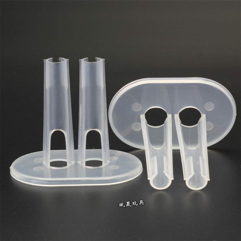 Exceart supporto trasparente per bambole 12 pezzi piedini integrati 18-30 cm