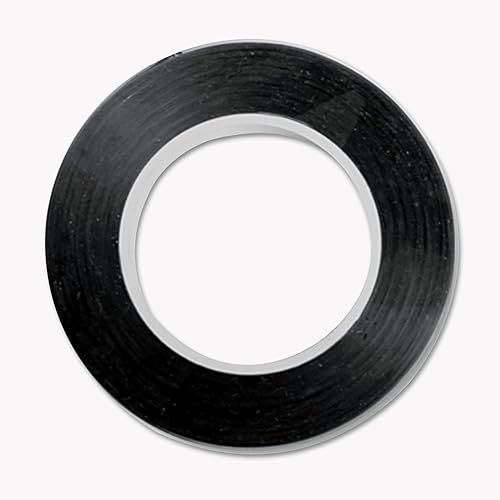 COSCO Product Codes 098077 - Cinta artística, color negro brillante, 0.2 x 32.2in, paquete de 3