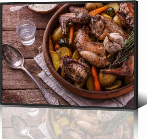 Black Framed Canvas Wall Art Decor for Living Room Bedroom