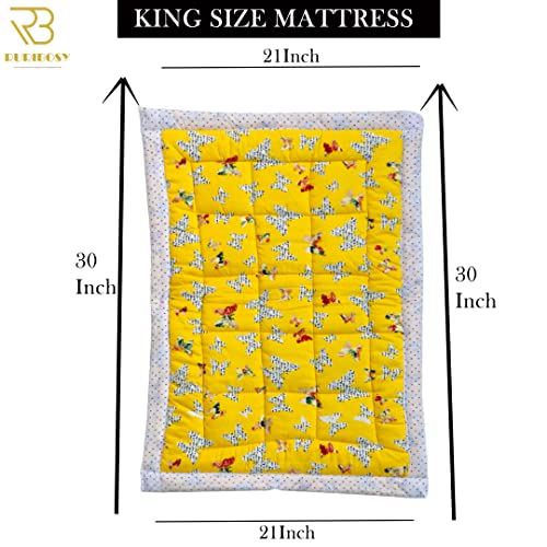 Image of Bedding Mattress for Cotton, Baby Sleeping Bed Set Godari Baby Cradle |Sleeping Mat |Multi Purpose Cushioned Bed |Baby Bed for 0 to 2 Years.